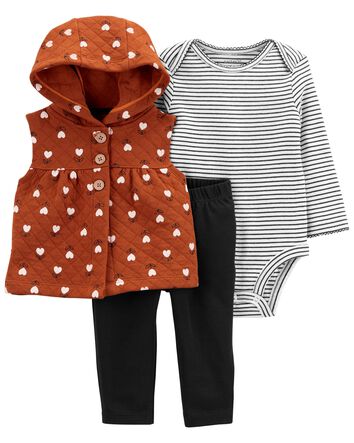 Matching Hat Details about / NWT BABY GIRL CARTERS 3 Pc OUTFIT SIZE 9 MONTHS