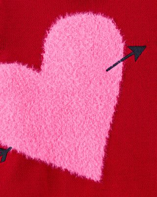 Product image 2 of Baby Valentine's Day Heart Sweater - Red

