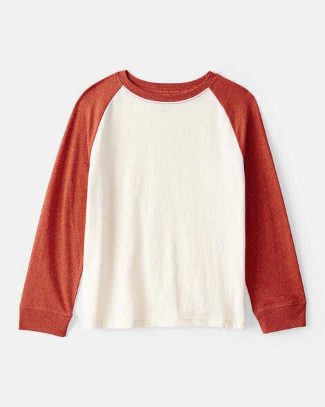 Product image 1 of Boys Long-Sleeve Raglan Tee - Orange
