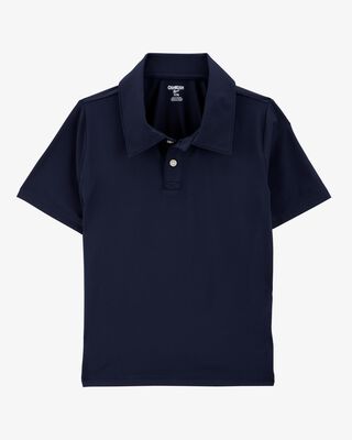 Product image 1 of Kid Active Uniform Polo Shirt in Moisture Wicking BeCool™ Fabric - Navy