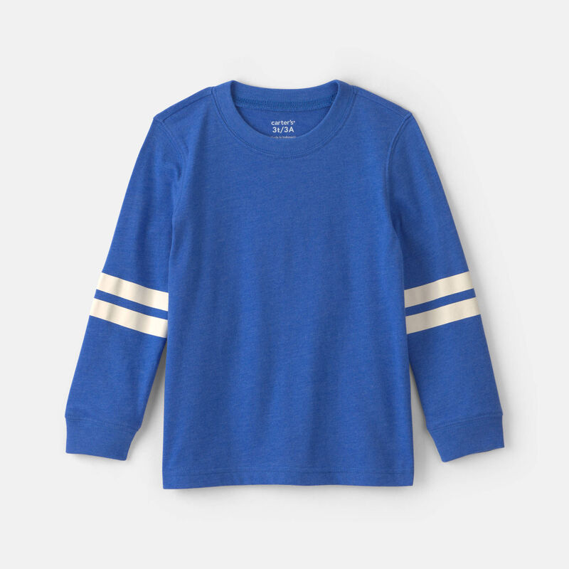 Toddler Boy Striped Long-Sleeve T-Shirt - Blue