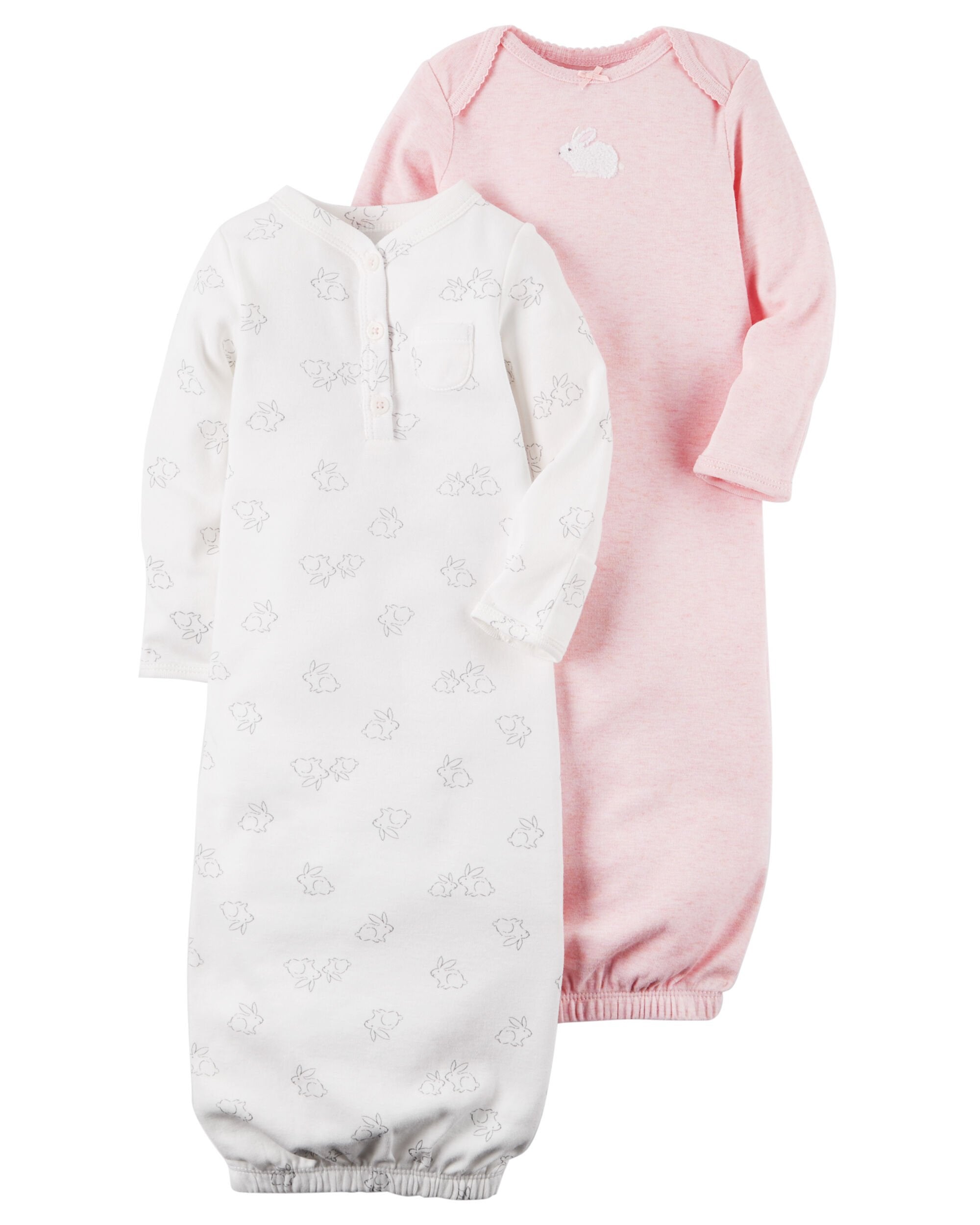 Carters newborn gowns top