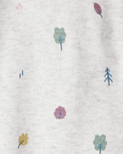 Baby Organic Cotton Sleep & Play Pajamas in Midnight Forest Print