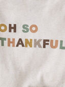 Sweet Cream, Acorn Print - Baby Oh So Thankful Organic Cotton Bodysuit Set
, Selected