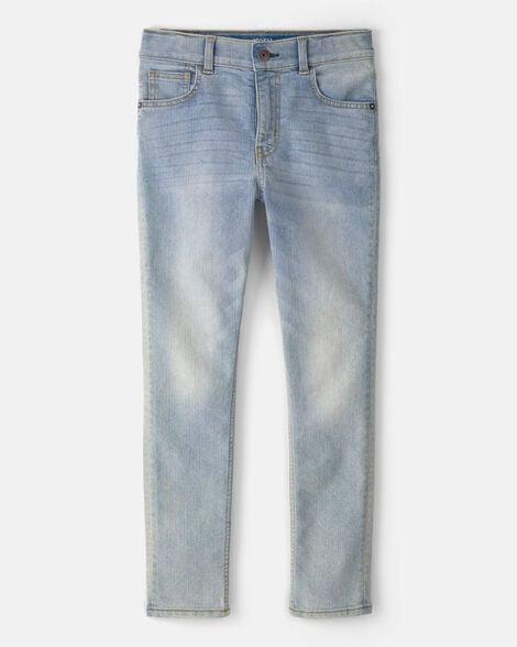 Kid Faded Light Wash Skinny-Leg Jeans