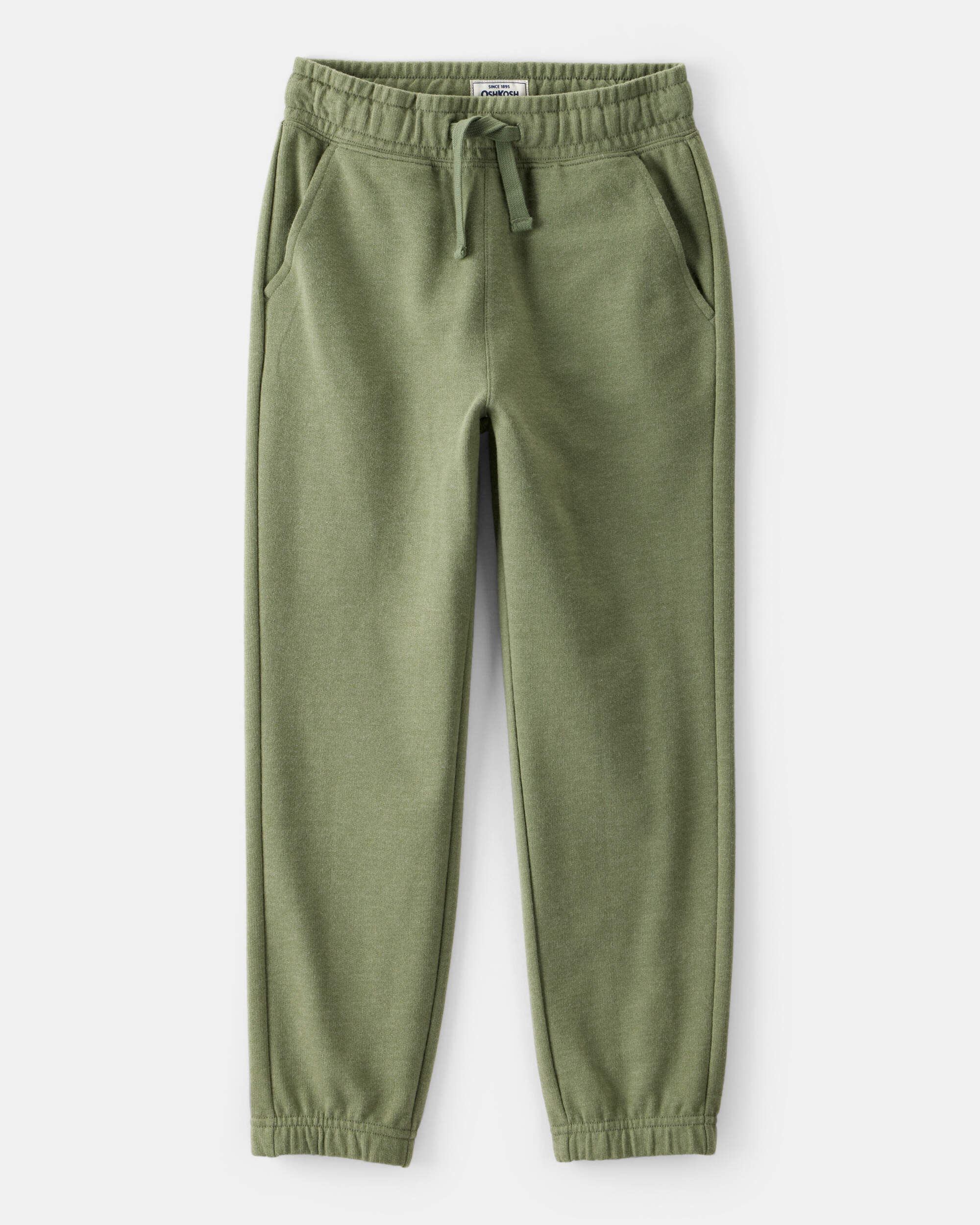 Boys Cotton Joggers - Green