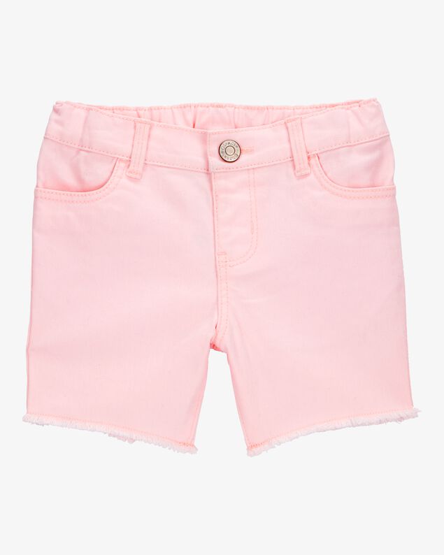 Product image 1 of Toddler Iconic Denim Shorts: Frayed Hem - Pink