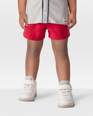 Product image 2 of Toddler Pull-On Cotton Shorts - Red