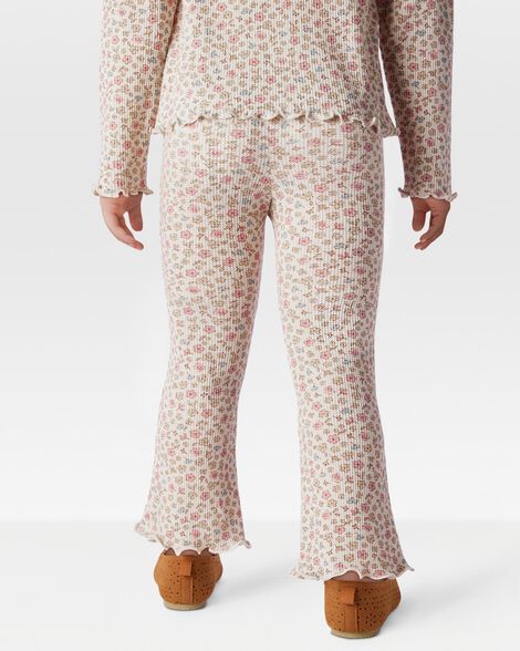  Product image 2 of Toddler Floral Thermal Flare Pants