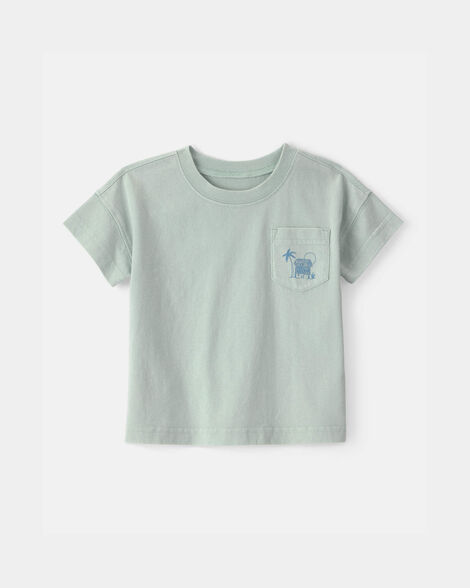 Baby Boy Pocket Tee - Mint Green