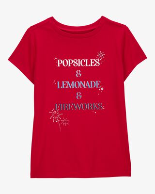 Product image 1 of Kid Popsicles Lemonade and Fireworks Graphic Tee