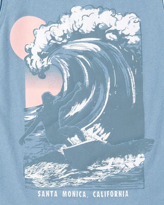 Product image 2 of Kid Wave Graphic Surf Tank - Blue