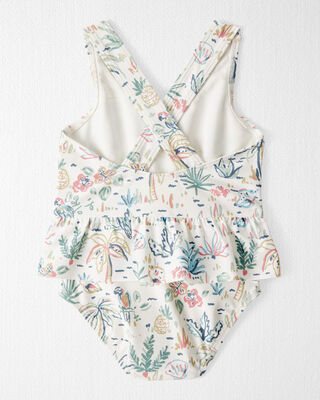 Product image 2 of Baby Girl Recycled Tropical-Print Swimsuit