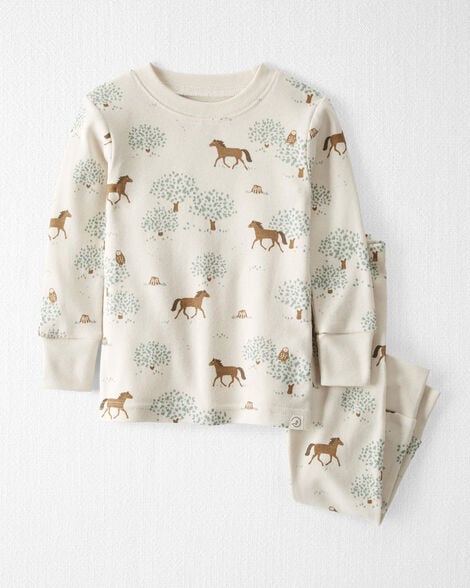  Product image 1 of Baby Organic Cotton Pajamas Set in Wild Horses