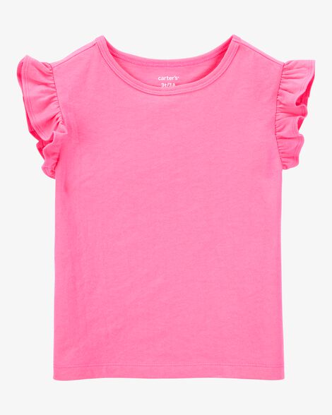  Product image 1 of Toddler Solid Short-Sleeve Fashion Top - Pink