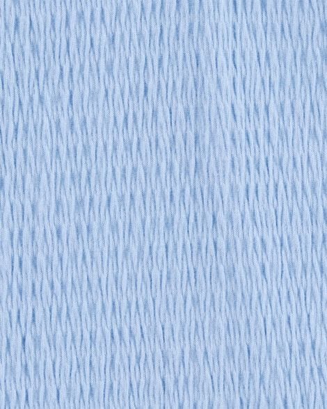 Kid Short-Sleeve Crinkle Top - Blue