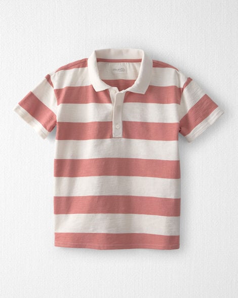 Boys Polo Shirt Made with Organic Cotton in Stripes