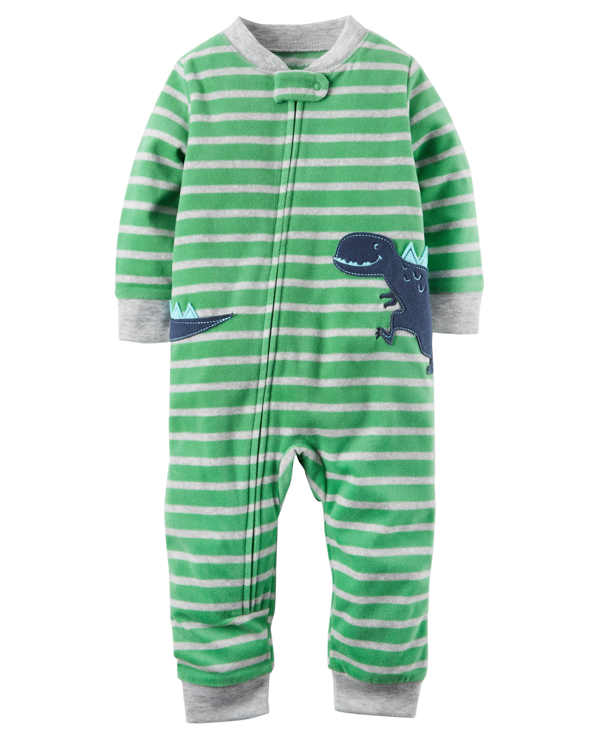 carters fleece dinosaur pajamas