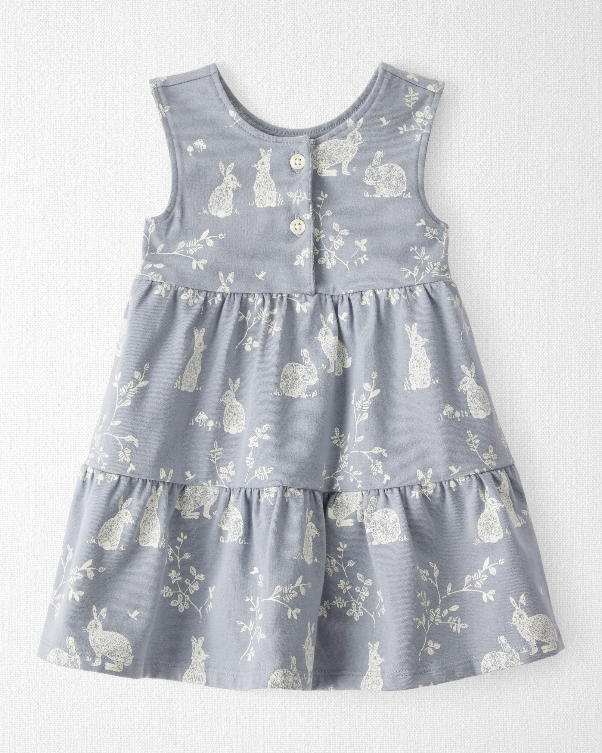 Baby Organic Cotton Bunny-Print Dress - Little Planet | Carter's
