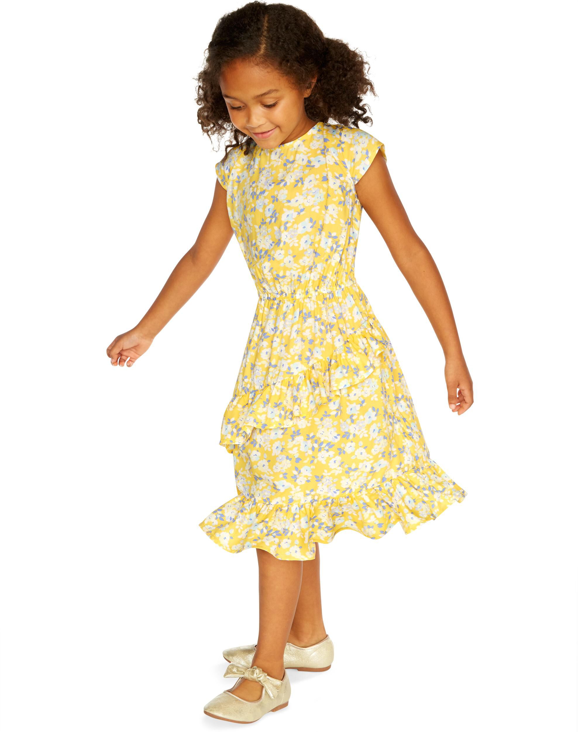 carters yellow floral dress