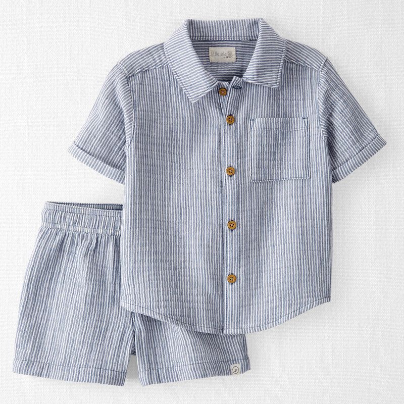 Toddler 2-Piece Organic Cotton Gauze Set
