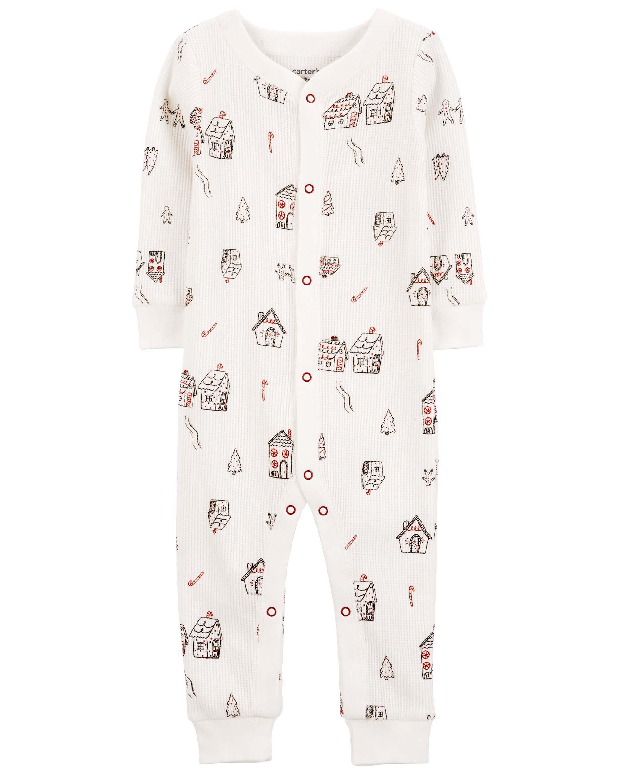 Baby 1 Piece Gingerbread Thermal Footless Pajamas Carter s Carter s