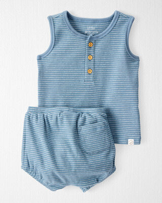 Product image 1 of Baby 2-Piece Organic Cotton Striped Set
