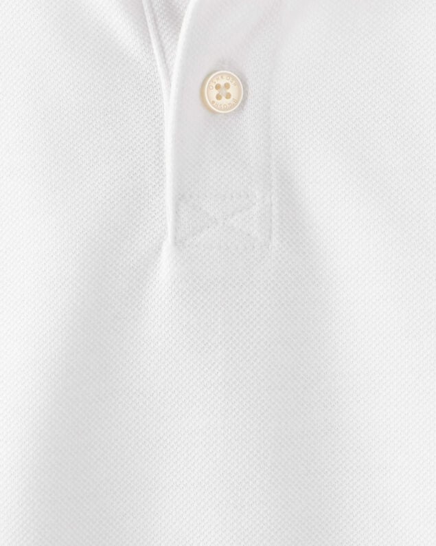 Product image 2 of Toddler Pique Uniform Polo Shirt - White