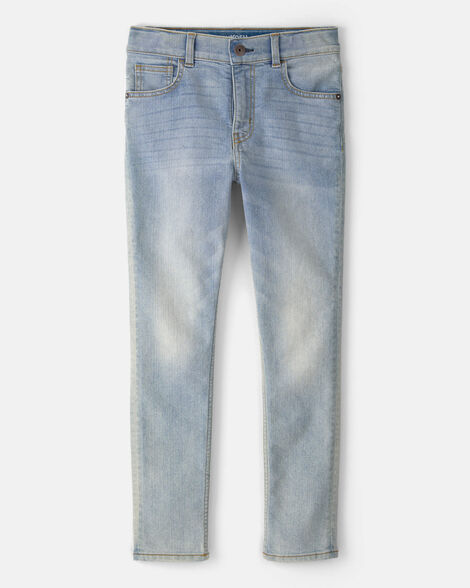 Kid Faded Light Wash Skinny-Leg Jeans