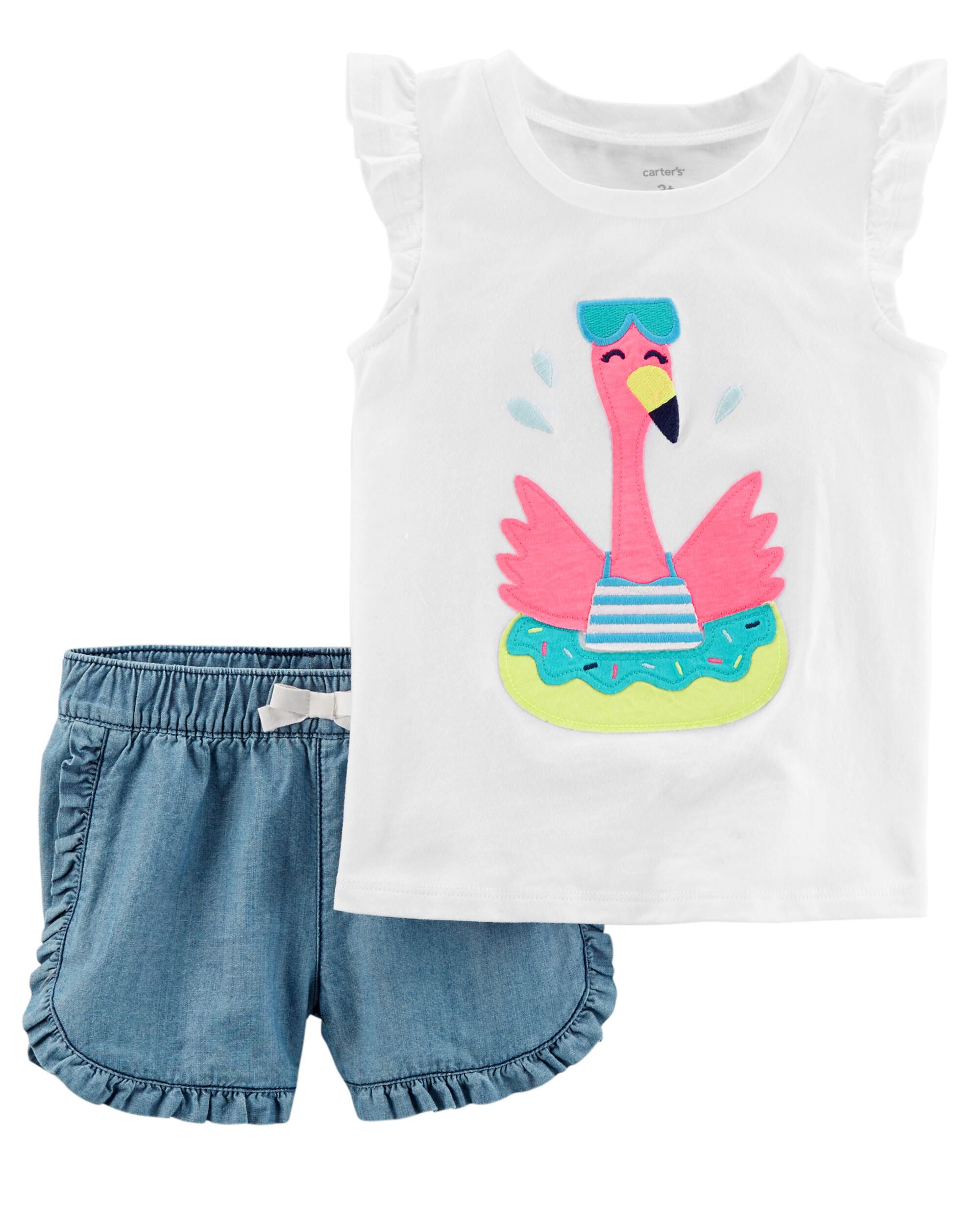 2 piece denim short set