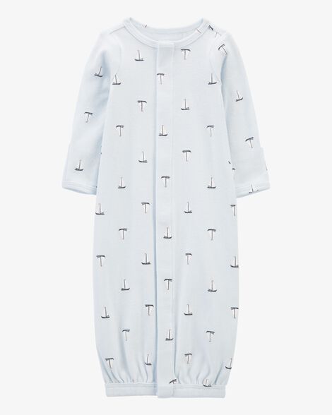  Product image 1 of Baby Preemie Sailboat Sleeper Gown