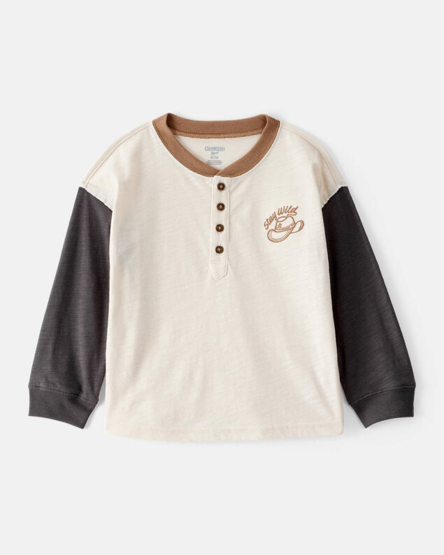 Product image 1 of Toddler Boy Stay Wild Henley Top