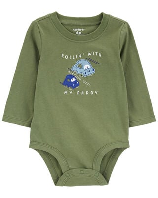 Baby Striped Long-Sleeve Bodysuit - Carter