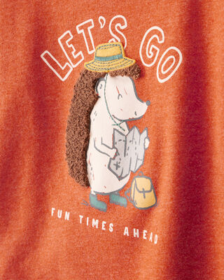 Product image 2 of Baby Boy Hedgehog Short-Sleeve Graphic Tee - Orange