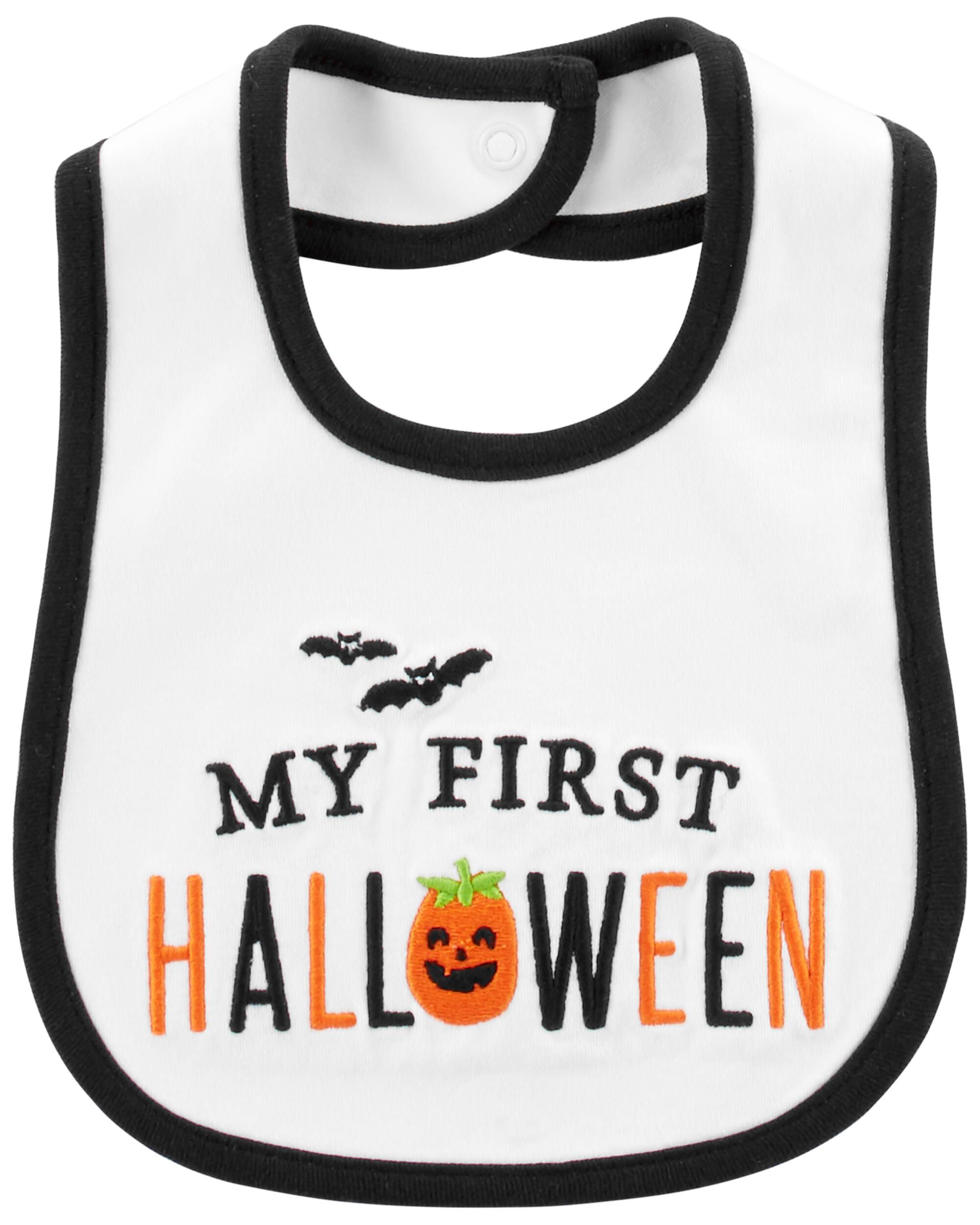 images my first halloween teething bib