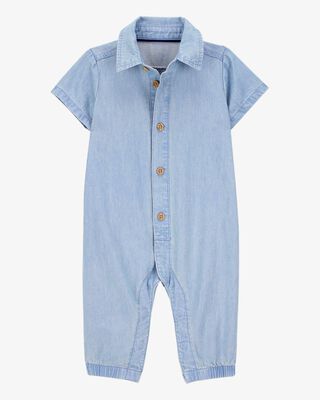 Baby Construction Hooded Jumpsuit