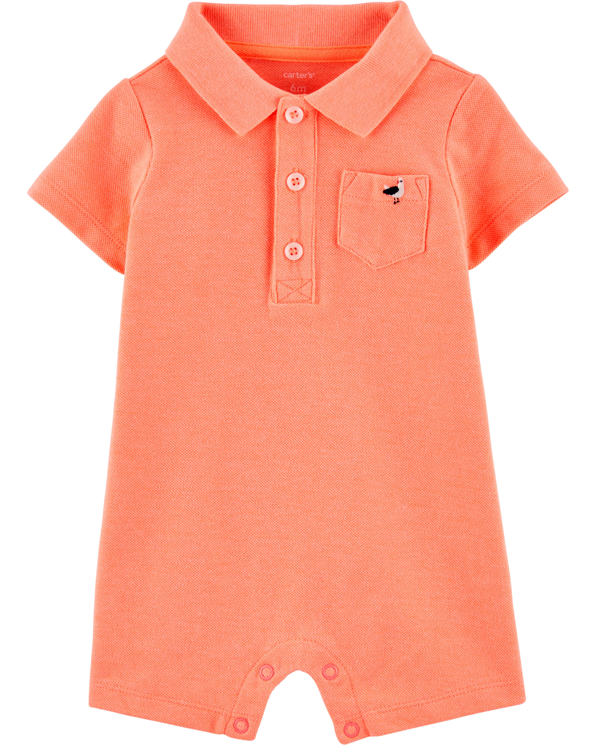 *CLEARANCE* Neon PiquΓ© Polo Romper