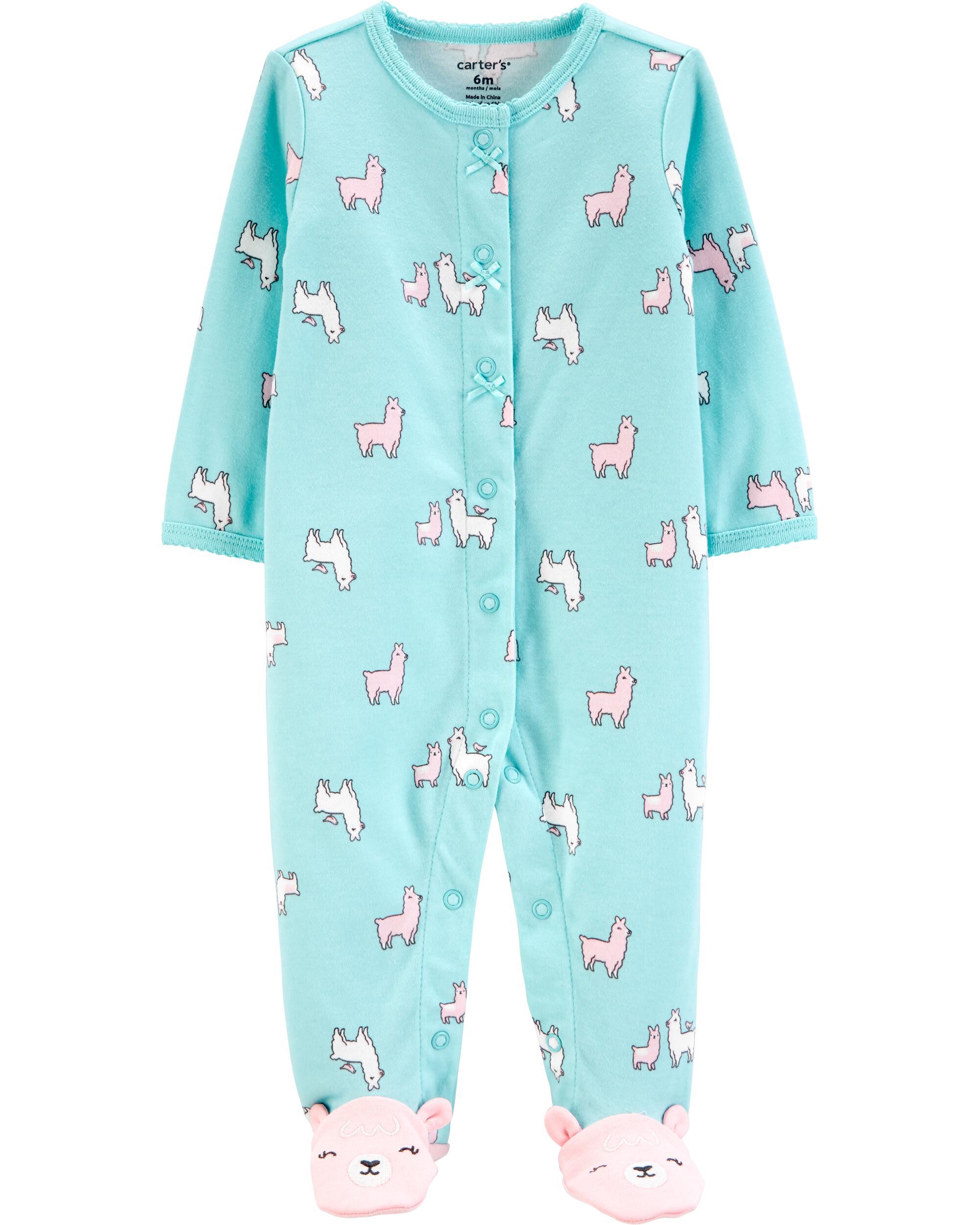 *CLEARANCE* Llama Snap-Up Cotton Cotton Sleep & Play