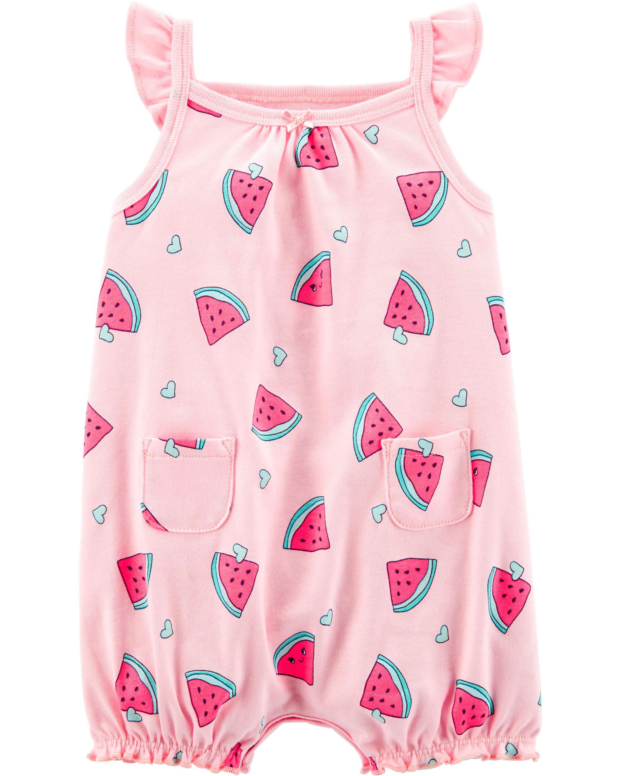 watermelon baby romper