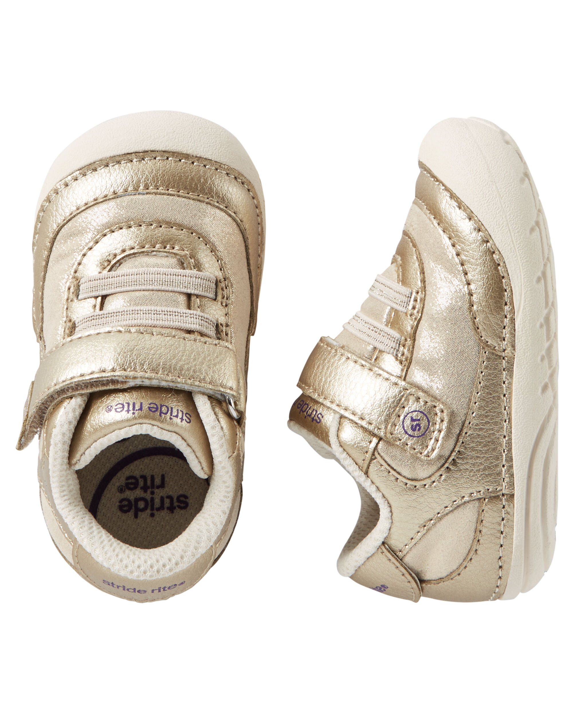 stride rite gold shoes