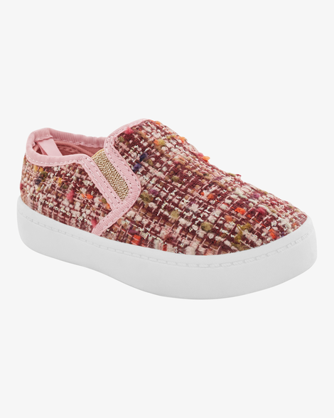 toddler tweed slip-on casual shoes