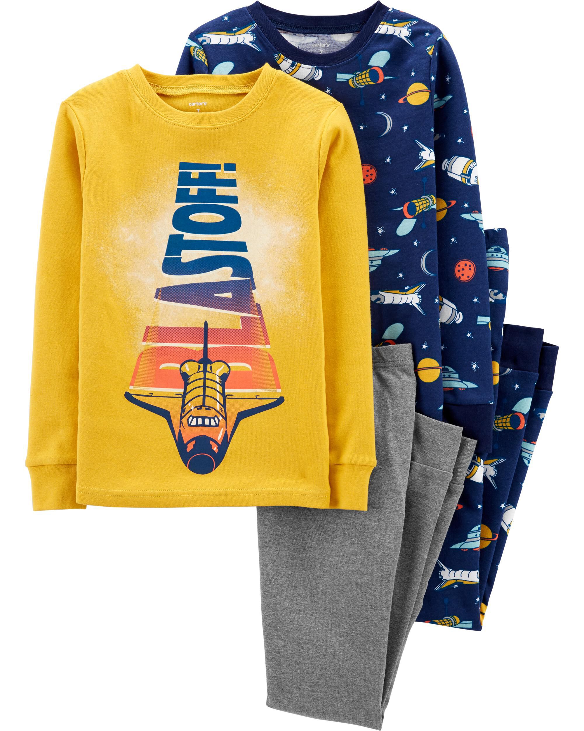 4-Piece 100% Snug Fit Cotton PJs