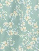 Green Floral - Toddler Floral Short-Sleeve Jumpsuit - Green, Selected