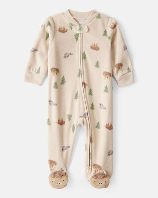 Baby Boy Walrus 100% Cotton Long-Sleeve Snug Fit Sleep & Play Pajamas - Blue