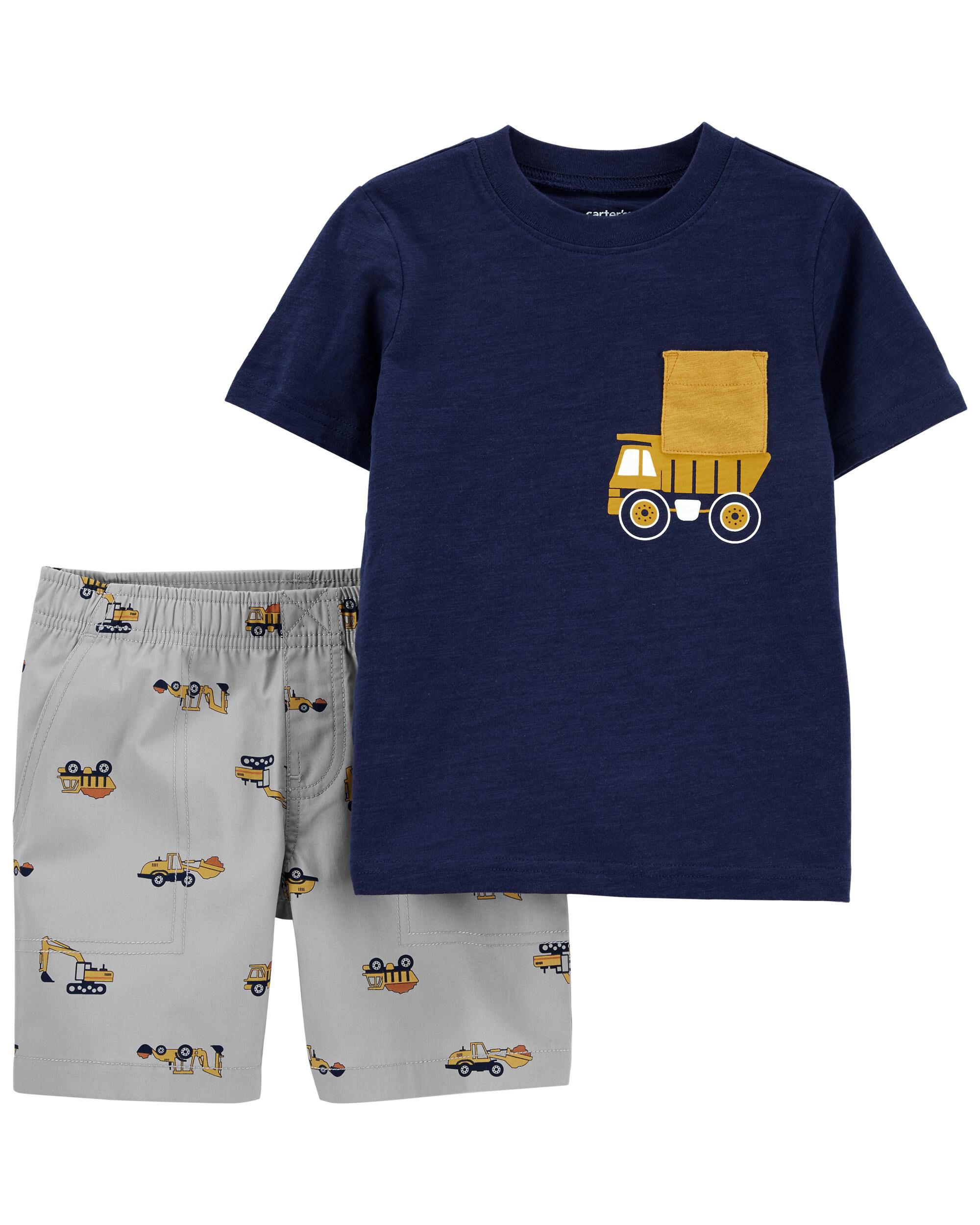 *DOORBUSTER* 2-Piece Construction Tee & Short Set