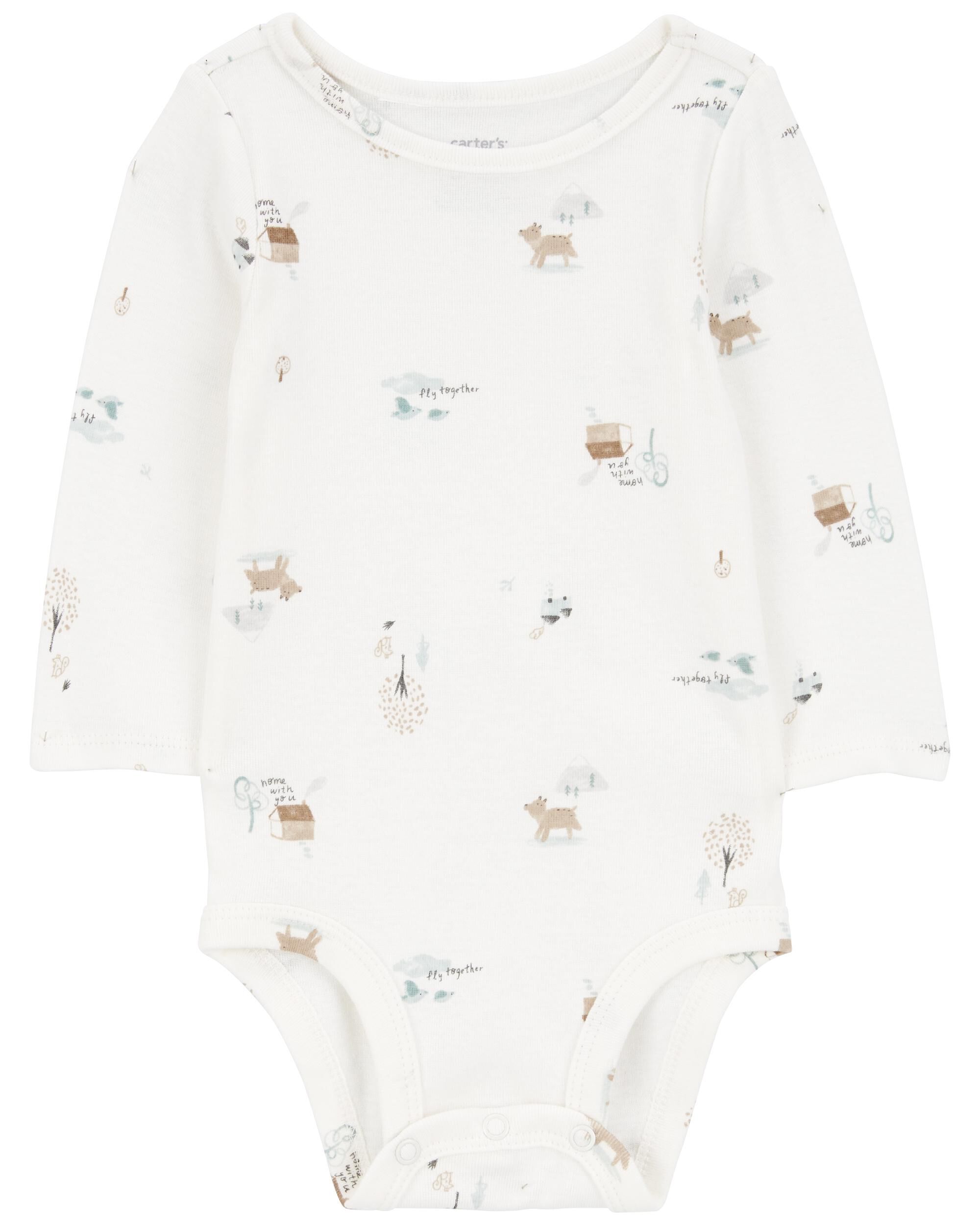 Baby 2-Piece Woodland Creatures Bodysuit & Velboa Jumper Set Baby 2-Piece Woodland Creatures Bodysuit & Velboa Jumper Set