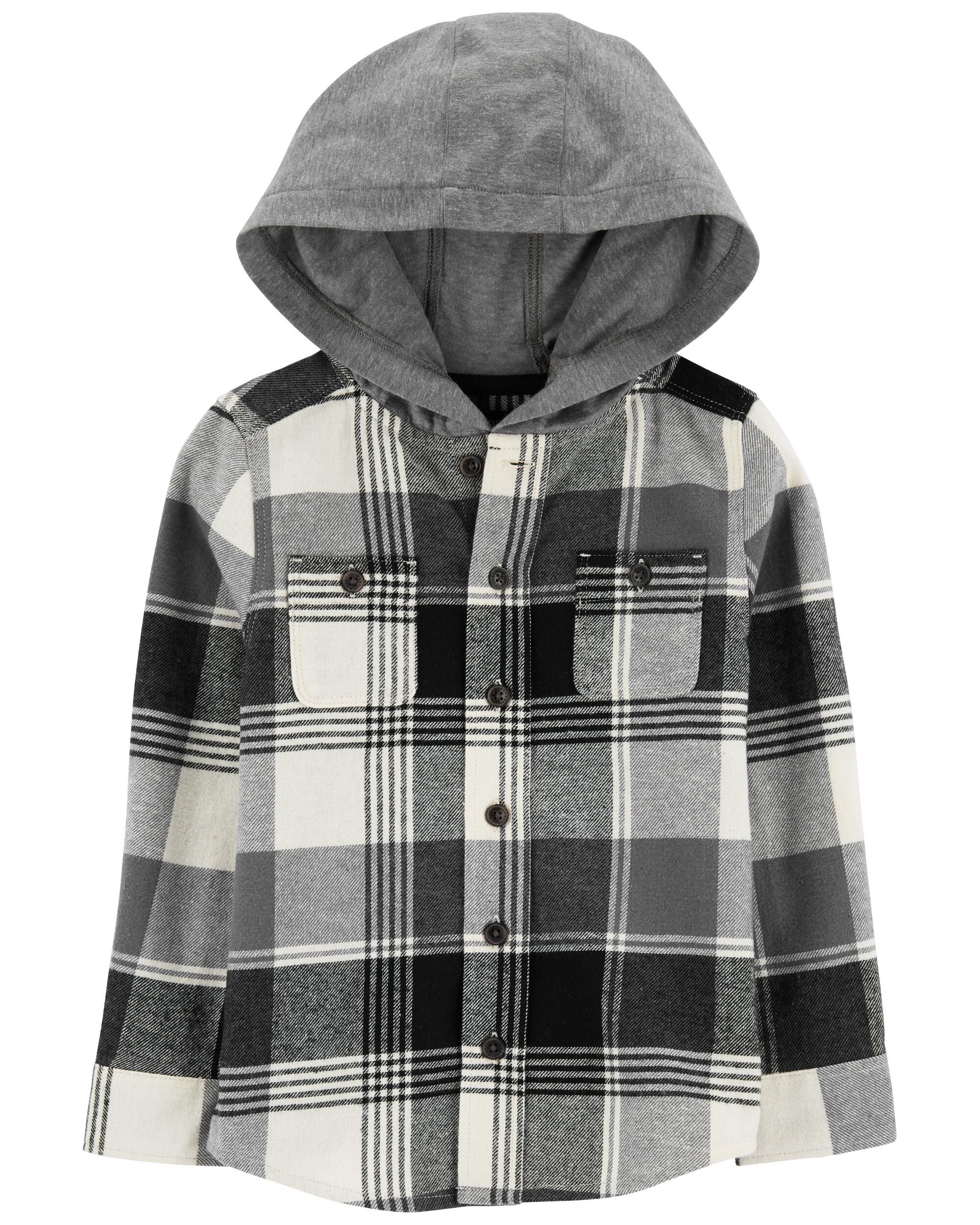 Baby Hooded Flannel Shirt OshKosh Carter s