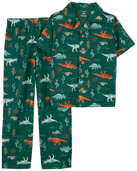  Product image 1 of Kid 2-Piece Dinosaur Coat Style Pajamas