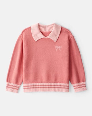 Toddler Girl Plaid Print Knit Skort - Pink