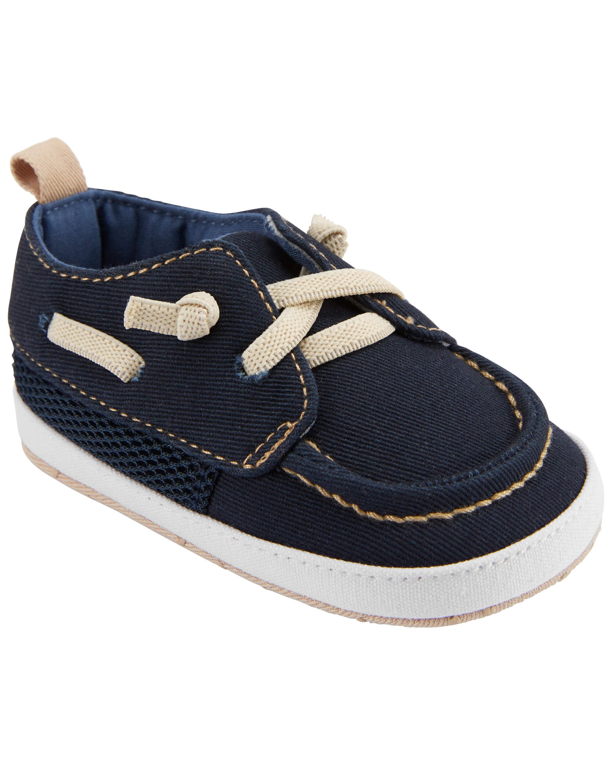 Infant boy boat shoes top